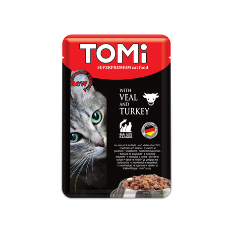Tomi Mokra karma dla kota cielęcina indyk 100 g