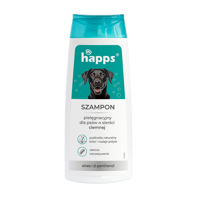 Happs Szampon pielęgnacyjny dla psów o sierści ciemnej 200 ml