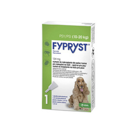 Fypryst Spot On krople na pchły i kleszcze dla psa 10-20 kg 134 mg / 1,34 ml 1 pipeta