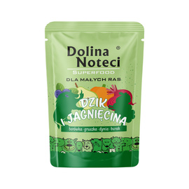 Dolina Noteci Superfood Karma mokra dla psów małych ras dzik i jagnięcina 100 g