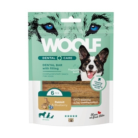 Woolf Dental Care Dentystyczny przysmak dla psa Królik i borówki 108 g