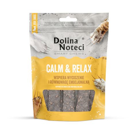 Dolina Noteci Smart Chews Calm & Relax Gryzaki funkcjonalne dla psa wspierające redukcję stresu 100 g