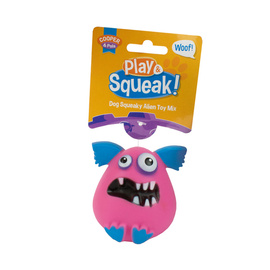 Cooper & Pals Piszcząca zabawka dla psa potworek różowy 9 cm