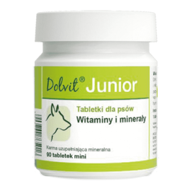 Dolvit Junior Mini Suplement diety dla szczeniąt i młodych psów 90 tabletek