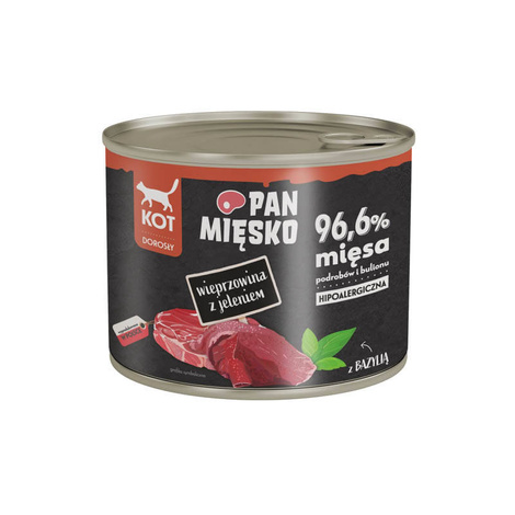 Pan Mięsko karma mokra dla kota Wieprzowina z jeleniem 200 g