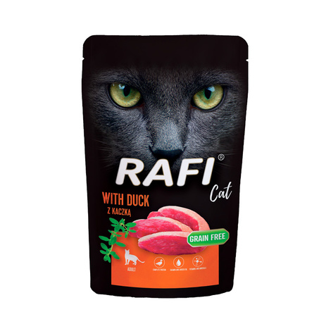 Mokra karma dla kota Rafi Cat Adult z kaczką 100 g