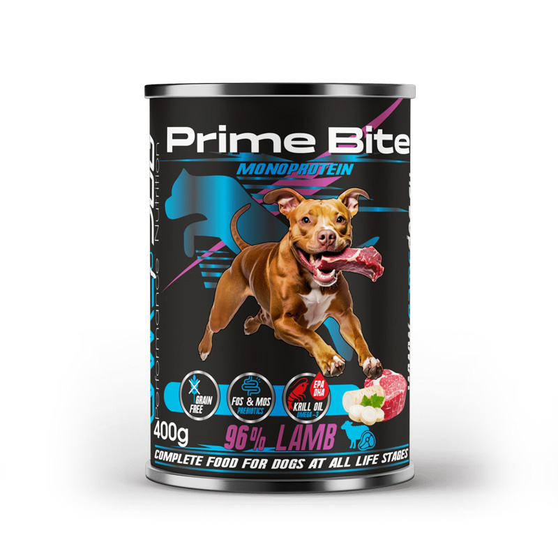 Game Dog Prime Bite Karma mokra dla psa Jagnięcina z pietruszką 400 g