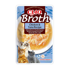 Inaba Broth Karma dla kota z kawałkami kurczaka i tuńczyka 40 g