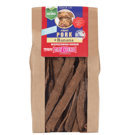 Milord Przysmak dla psa ciastka wieprzowina z bananem 80 g
