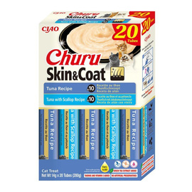 Inaba Cat Churu Skin & Coat Przysmak dla kota z tuńczykiem 20 x 14 g