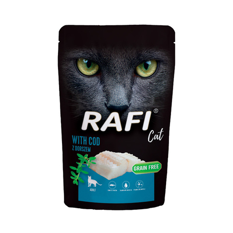 Mokra karma dla kota Rafi Cat Adult z dorszem 100 g