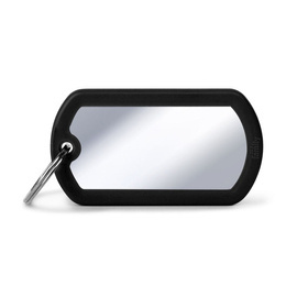 Zawieszka Adresówka Identyfikator z grawerem dla psa i kota militarna chrom