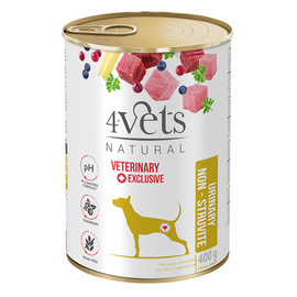 Mokra karma weterynaryjna dla psa ze schorzeniami dróg moczowych 4Vets Natural Urinary Non-struvite 400 g