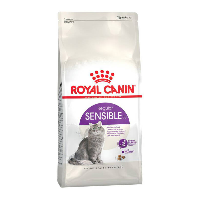 Royal Canin Regular Sensible 400 g - sucha karma dla kotów o wrażliwym przewodzie pokarmowym 400g Dostawa GRATIS od 99 zł + super okazje