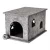 Domek z filcu dla psa Dolina Noteci szary 32 x 37 x 54 cm