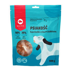 Maced Psiakość Hantelki z kurczakiem przysmak dla psa 500 g