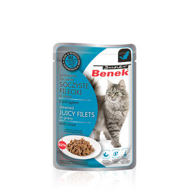 Super Benek Fileciki dla kota w sosie z pstrągiem karma mokra 85 g