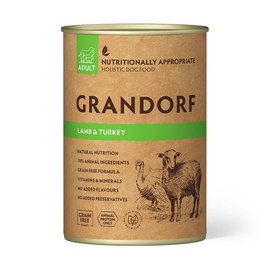 Grandorf Wild Lamb & Turkey Recipe Karma mokra dla psa z jagnięciną i indykiem 400 g