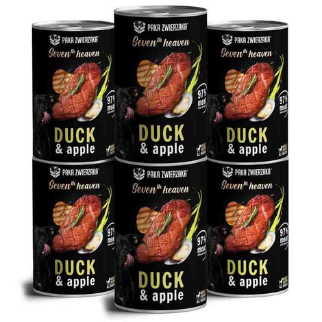 Paka Zwierzaka Karma mokra dla psa SH Duck & apple kaczka i jabłko zestaw 6 x 400 g