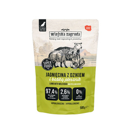 Wiejska Zagroda karma mokra dla psa jagnięcina z dzikiem 500 g