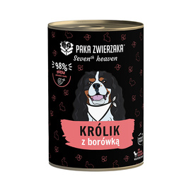 Paka Zwierzaka Seventh Heaven Karma mokra dla psa królik z borówką 400 g