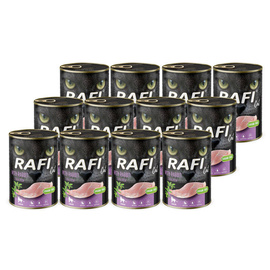 Mokra karma dla kotów sterylizowanych z królikiem Rafi Cat Adult zestaw 12 x 400 g
