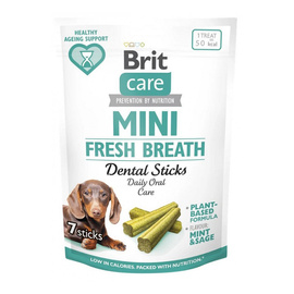 Brit Care mini Dental Sticks Fresh Breath Przysmak dla psa małej rasy na świeży oddech 120 g