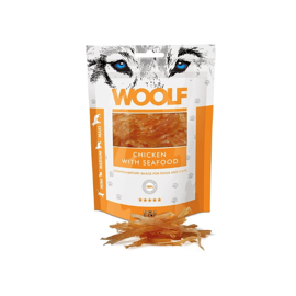 Woolf przysmak dla psa kurczak z owocami morza 100g