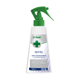 Dr Seidel Spray z chlorheksydyną dla psa i kota 100 ml