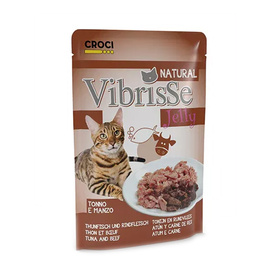 Vibrisse Natural Jelly mokra karma dla kota w galarecie tuńczyk wołowina 70 g