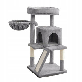 Gaczoo drapak dla kota jasnoszary 50 x 50 x 96 cm