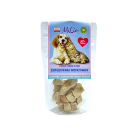 Milord MiLio Liofilizowana wieprzowina naturalny przysmak dla psa i kota 25 g
