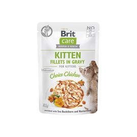 Brit Care Mokra karma dla kociąt z indykiem, rokitnikiem i nasturcją w sosie 85 g