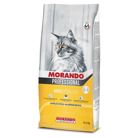 Morando Pro Sucha karma dla kota Sterilised Kurczak, Cielęcina 12,5 KG