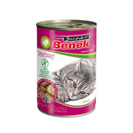 Super Benek Karma mokra dla kota bezzbożowe kąski z indykiem w sosie 415 g