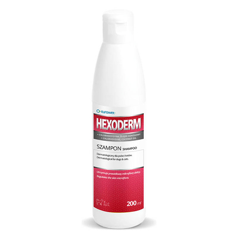 Hexoderm Dermatologiczny szampon dla psów i kotów 200 ml 