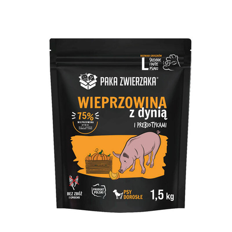 Paka Zwierzaka Seventh Heaven Karma sucha dla psa wieprzowina z dynią L 1,5 kg