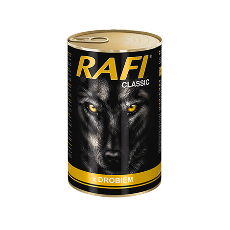 Mokra karma dla psa Rafi Classic z drobiem zestaw 6 x 1240 g