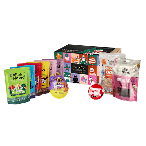 Zestaw prezentowy BOX świąteczny dla psa I Superfood & Fun