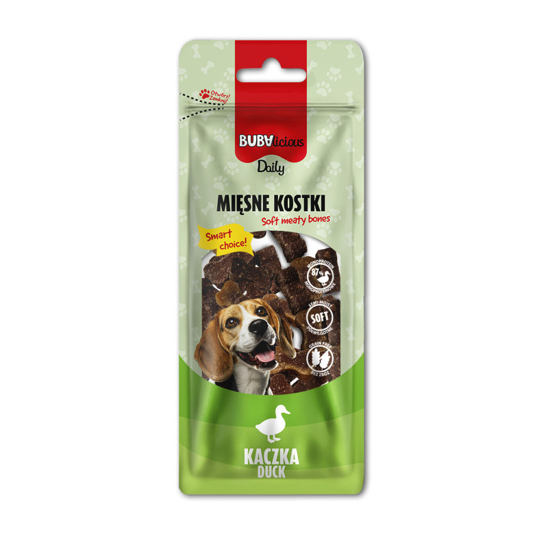 BUBAlicious Daily przysmak dla psa kostki mini kaczka 60 g
