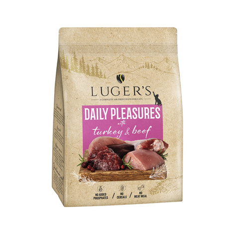 Luger’s Daily Pleasures karma suszona dla kota z indykiem i wołowiną 1 kg