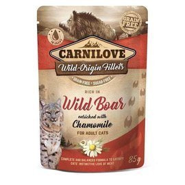 Carnilove Cat Pouch karma mokra dla kota Dzik i Rumianek 85 g