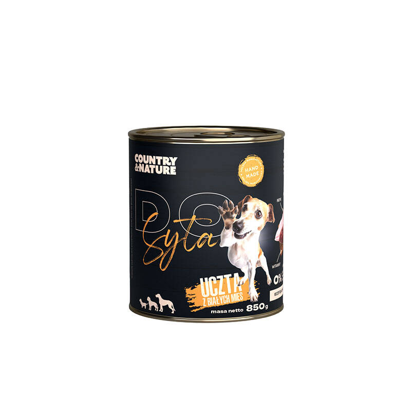 COUNTRY&NATURE bezzbożowa karma mokra DO SYTA - uczta z białych mięs 850 g