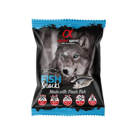 Alpha Spirit Fish Snacks Przysmak w kostkach dla psa Ryba 50 g