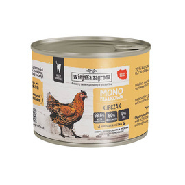 Wiejska Zagroda mokra karma monobiałkowa dla kota kurczak 200 g