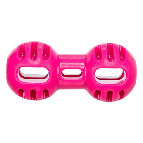 Trixie Soft & Strong Zabawka dla psa różowy hantel 14,5 cm