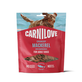 Carnilove Dog Crunchy Snack Mięsne chrupiące przysmaki dla psów z makrelą i malinami 200 g