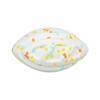 Trixie Light & Strong Piłka rugby zabawka dla psa, biała/wielokolorowa 12,5 cm
