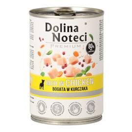 Super Oferta Mokra karma dla psa Dolina Noteci Premium bogata w kurczaka puszka 400 g EDYCJA LIMITOWANA