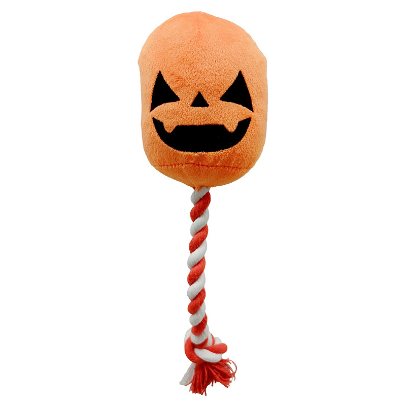 Cooper & Pals Dynia Halloween Zabawka z piszczałką do szarpania dla psa 30 cm